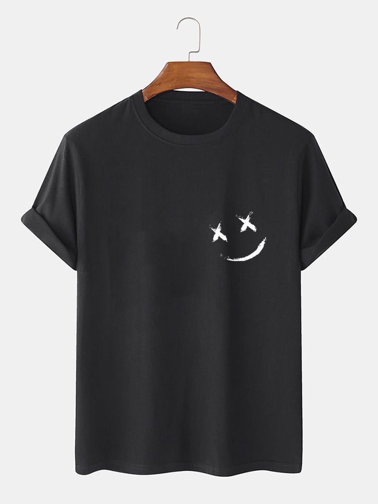 Men's 100% Cotton Grimace Print T-Shirt | O-Neck Casual Short Sleeve