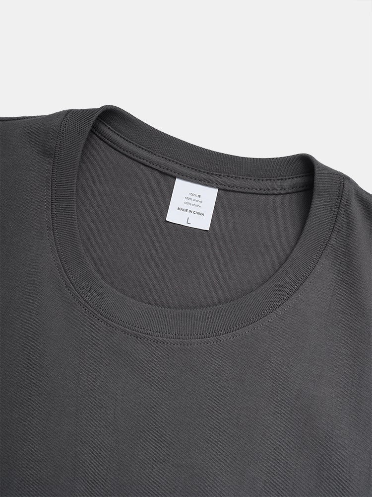 Men's 100% Cotton Simple Rose Print T-Shirt | Street Style Short Sleeve