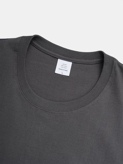 Men's 100% Cotton Simple Rose Print T-Shirt | Street Style Short Sleeve
