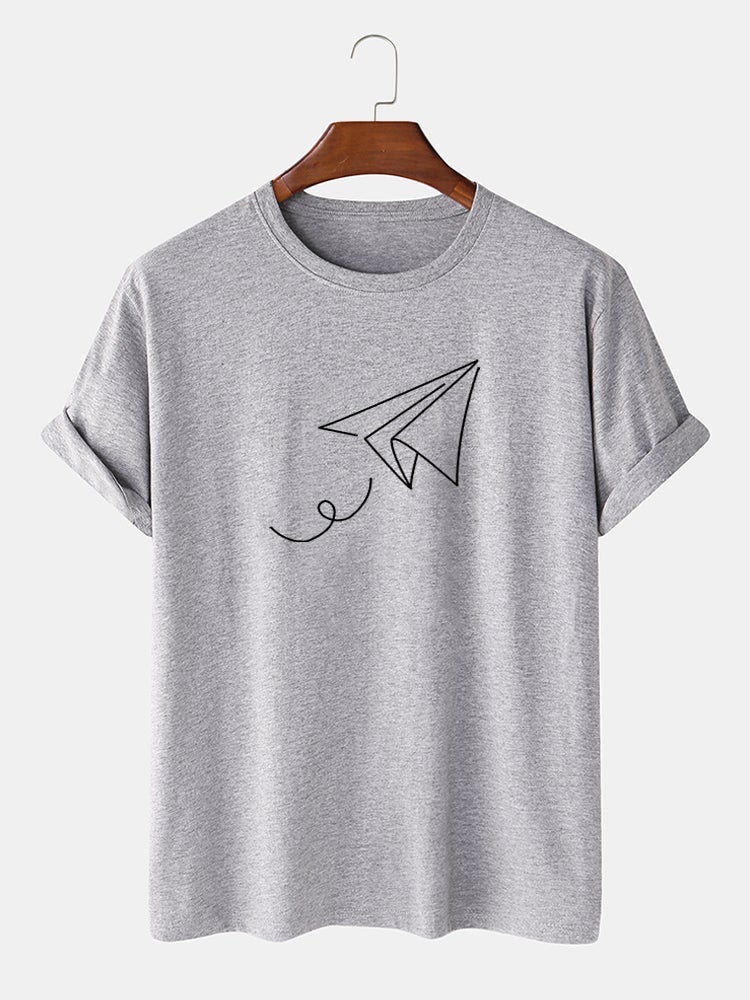 Men's Letter Printed T-Shirt | Light Casual Short Sleeve Style