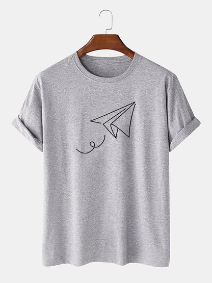 Men's Letter Printed T-Shirt | Light Casual Short Sleeve Style