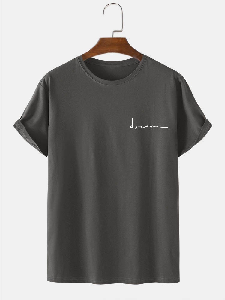 Men's 100% Cotton Character Print T-Shirt | Crew Neck Short Sleeve Casual