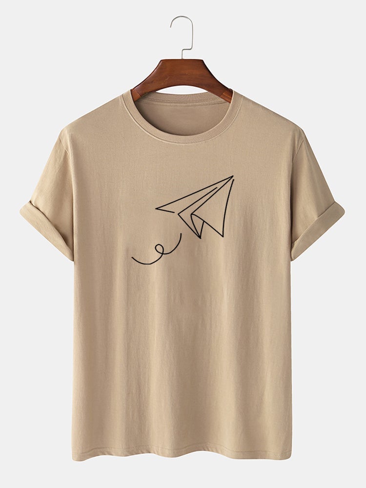Men's Letter Printed T-Shirt | Light Casual Short Sleeve Style