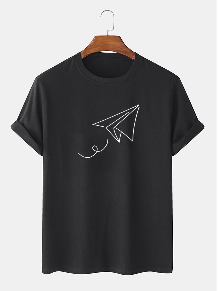 Men's Letter Printed T-Shirt | Light Casual Short Sleeve Style