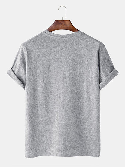 Men's 100% Cotton Poker Playing Card Graphics T-Shirt | Casual Short Sleeve Style