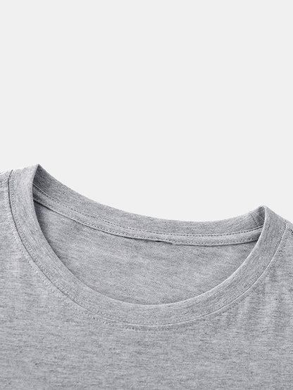 Men's Letter Printed T-Shirt | Light Casual Short Sleeve Style