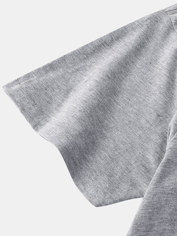 Men's Letter Printed T-Shirt | Light Casual Short Sleeve Style