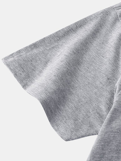 Men's Letter Printed T-Shirt | Light Casual Short Sleeve Style