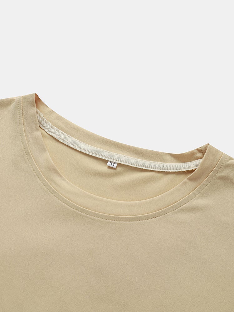Men's Graffiti Smile Print T-Shirt | Casual Short Sleeve with Curved Hem