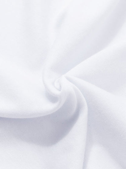 Men's Two-Tone Cotton T-Shirt | Casual Short Sleeve with Drawstring Hood