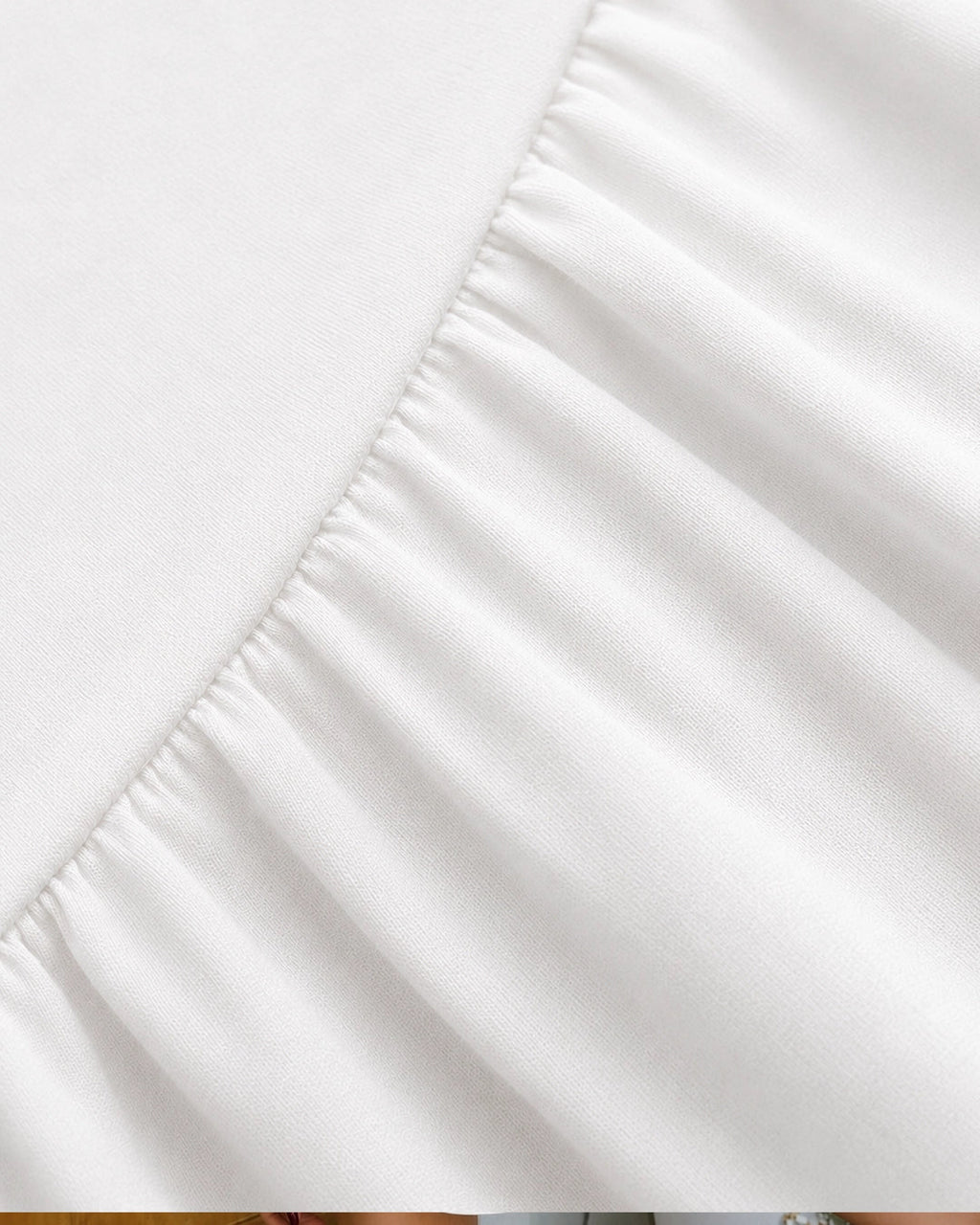 Bow Detail Fit and Flare Dress in Classic White
