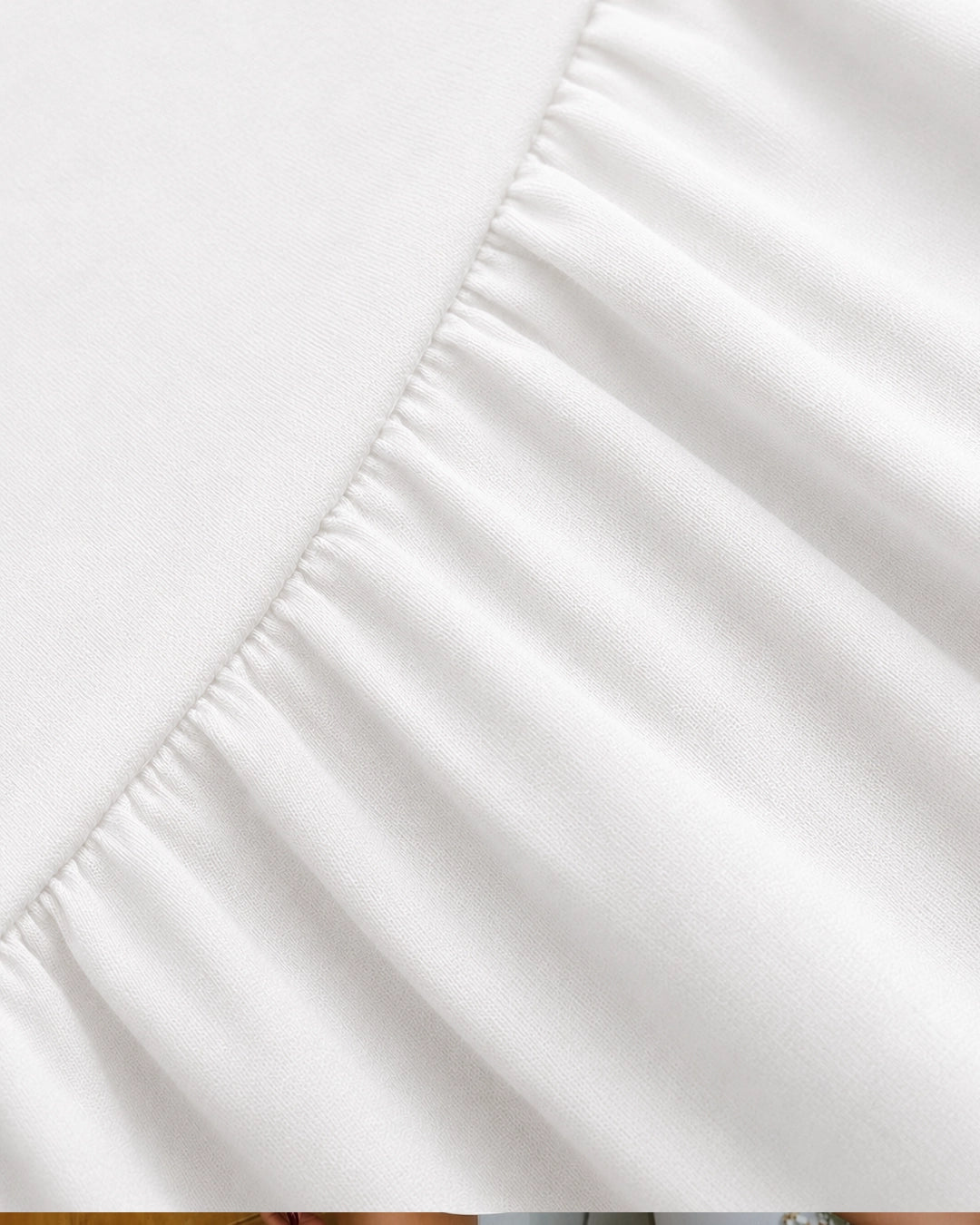 Bow Detail Fit and Flare Dress in Classic White