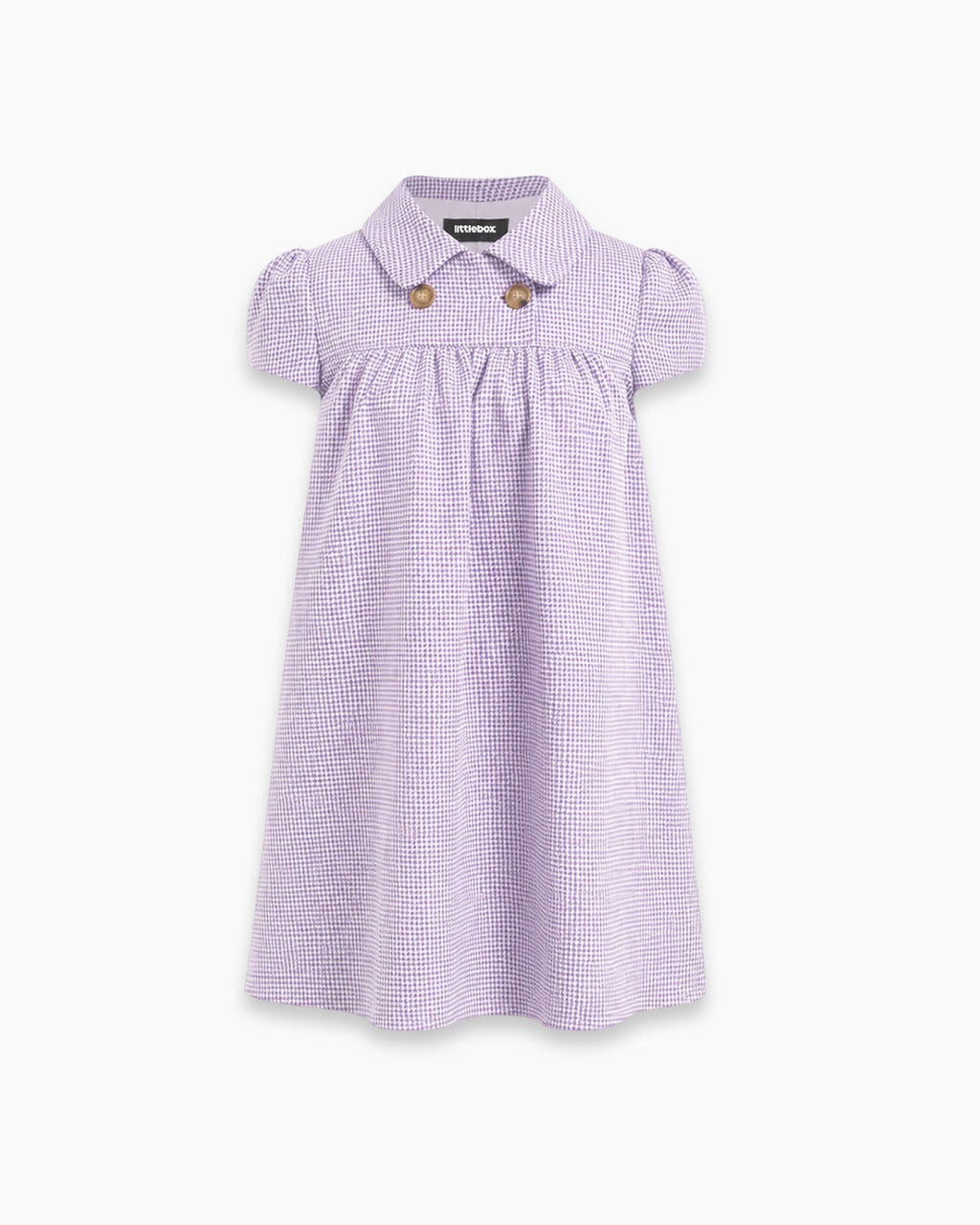 Peter Pan Collar Mini Dress in Lilac