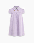 Peter Pan Collar Mini Dress in Lilac